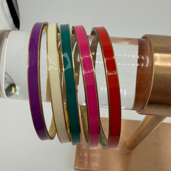 kate spade Jewelry - Kate Spade Enamel Bangle Bracelet Set